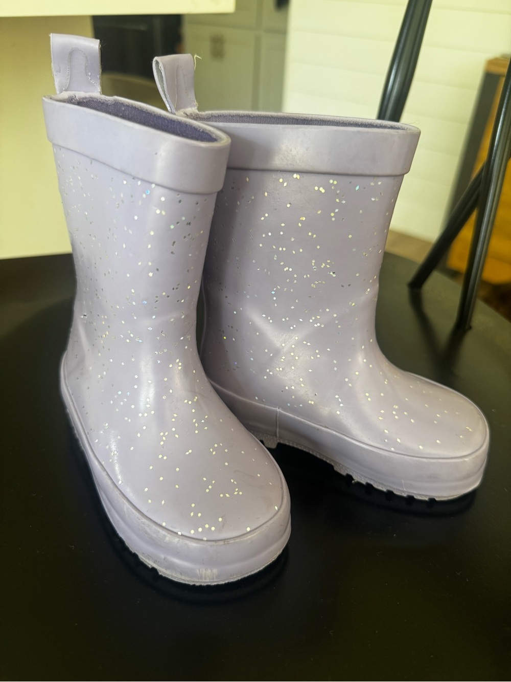 Harper Canyon Toddler Purple Glitter Rain Boots 5
